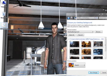 Alpha Protocol Windows 7 Theme screenshot