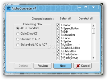 AlphaConverter screenshot
