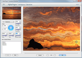 AlphaPlugins TurbulenceDistortion screenshot