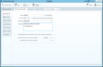 AlphaSkins Editor screenshot