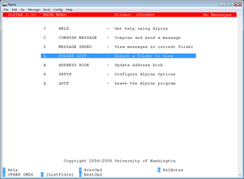 Alpine screenshot