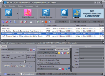 Alt MP3 to WAV Converter screenshot 2