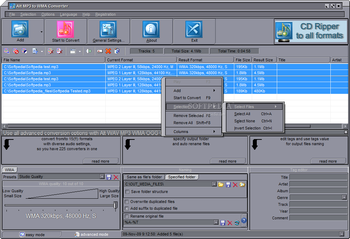 Alt MP3 to WMA Converter screenshot 4