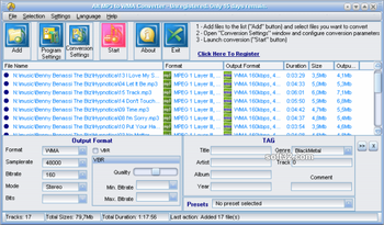 Alt MP3 to WMA Converter screenshot 2