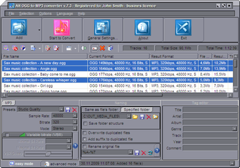 Alt OGG to MP3 Converter screenshot