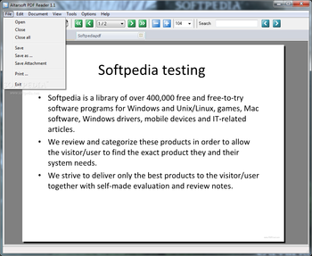 Altarsoft PDF Reader screenshot 2