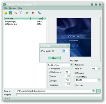 Altarsoft Photo Resizer screenshot 2