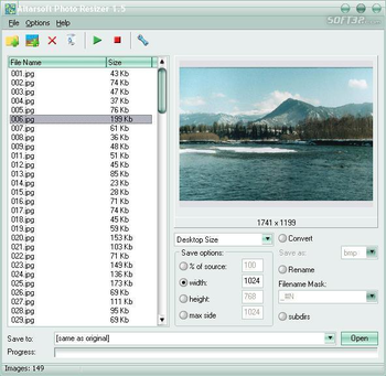 Altarsoft Photo Resizer screenshot 2