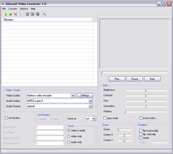 Altarsoft Video Converter screenshot