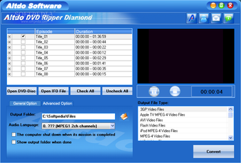 Altdo DVD Ripper Diamond screenshot