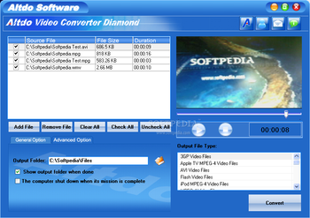 Altdo Video Converter Diamond screenshot