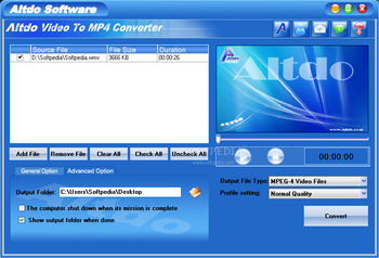 Altdo Video to MP4 Converter screenshot