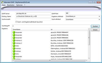 Alternate LDAP screenshot