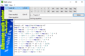 Alternate Math Solver screenshot 3