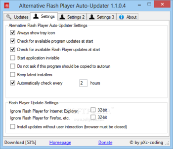 Alternative Flash Player Auto-Updater screenshot 2