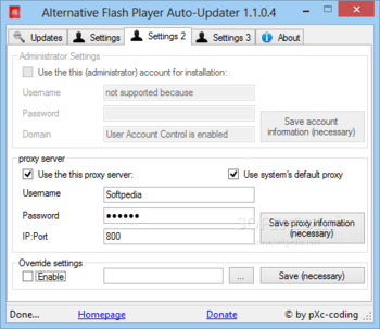 Alternative Flash Player Auto-Updater screenshot 3