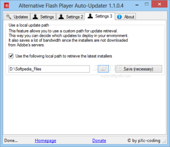 Alternative Flash Player Auto-Updater screenshot 4
