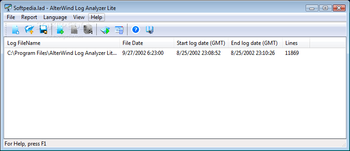 AlterWind Log Analyzer Lite screenshot