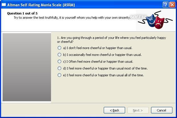 Altman Self Rating Mania Scale screenshot