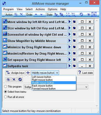 AltMove Mouse Manager screenshot