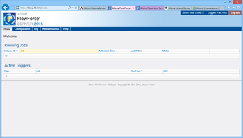 Altova FlowForce Server screenshot 2