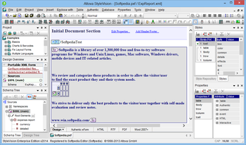 Altova StyleVision Enterprise Edition screenshot