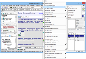 Altova StyleVision Enterprise Edition screenshot 2