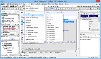 Altova StyleVision Enterprise Edition screenshot 8