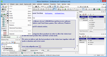 Altova StyleVision Professional Edition screenshot 4