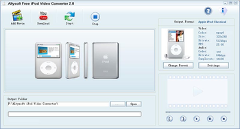 Altysoft Free iPod Video Converter screenshot