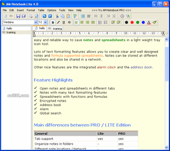 AM-Notebook Lite screenshot