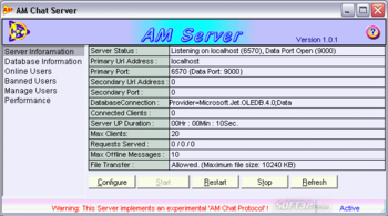 AM Server screenshot