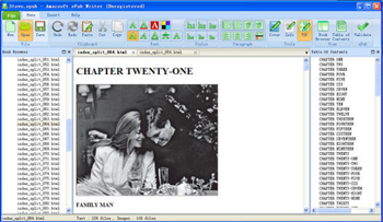 Amacsoft ePub Writer screenshot