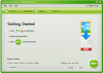 Amacsoft Image to PDF Converter screenshot