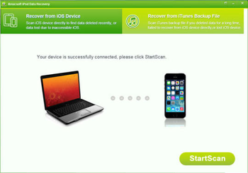Amacsoft iPod Data Recovery screenshot