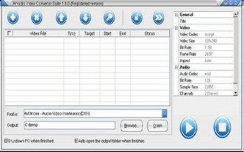 Amadis FLV to Video Converter screenshot