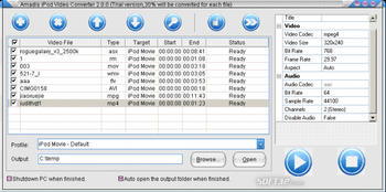 Amadis Video to iPhone Converter screenshot