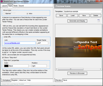 Amara Flash Intro and Banner Builder screenshot 2