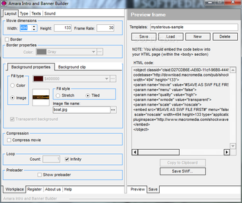 Amara Flash Intro and Banner Builder screenshot 8