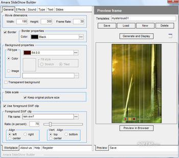 Amara Flash Slideshow Software screenshot 2