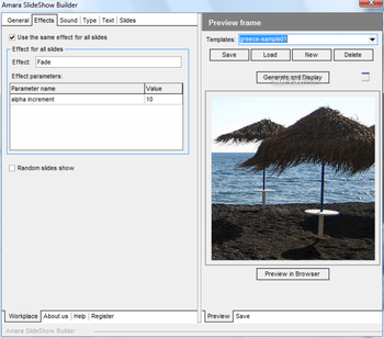 Amara Flash Slideshow Software screenshot 3