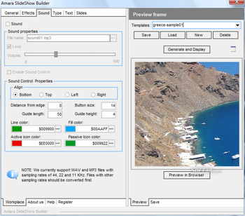 Amara Flash Slideshow Software screenshot 4