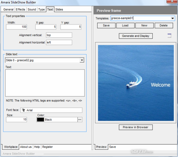 Amara Flash Slideshow Software screenshot 5