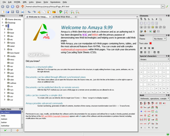 Amaya screenshot