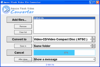Amaze Flv Converter screenshot 3