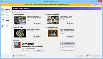 Amaze Multimedia Screen Saver screenshot