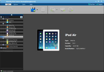 Amazing iPad Contact Backup screenshot