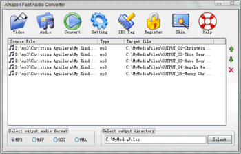 Amazon Fast Audio Converter screenshot