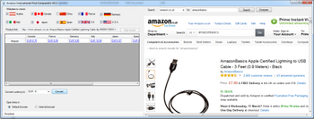 Amazon International Price Comparator screenshot