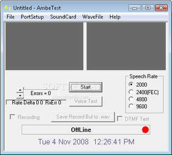 AmbeTest screenshot